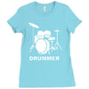 drummer Ladies Fitted T-Shirt