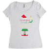 i'm not short i'm just a tall elf Women's Triblend Scoop T-shirt