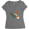 the falling italian Women's Triblend Scoop T-shirt