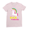 gay pride f#ck younicorn funny rude unicorn Ladies Fitted T-Shirt