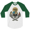 summer skull 3/4 Sleeve Shirt