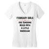February girls Women's V-Neck T-Shirt