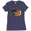 ghost rider and son Ladies Fitted T-Shirt