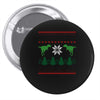 ugly dinosaur christmas Pin-back button