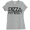 pizza fitness Ladies Fitted T-Shirt