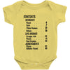 contents list Baby Onesie