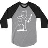 banksy teddy bear pop art new 3/4 Sleeve Shirt