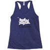funny cat science t shirt Racerback Tank