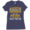 algorithm word used by programmers Ladies Fitted T-Shirt