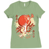 red skies Ladies Fitted T-Shirt