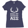 kiss my country ass Ladies Fitted T-Shirt