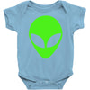 uomo alieno ufo stampa verde fluo divertente mitiche Baby Onesie