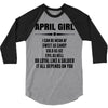 Super April Girl 3/4 Sleeve Shirt