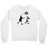 banksy kids play t.v. ball Crewneck Sweatshirt