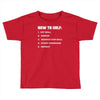 how to golf best trending Toddler T-shirt