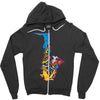 sax addict saxophone Zipper Hoodie