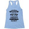 Super Cool Pop Pop Of A Freaking Awesome Granddaughter Racerback Tank