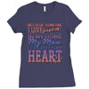 my mom is in heaven forever Ladies Fitted T-Shirt