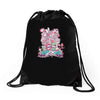 mushroom party Drawstring Bags