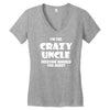i'm the crazy uncle Women's V-Neck T-Shirt