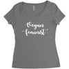 vegan feminist Women's Triblend Scoop T-shirt