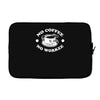 no coffee no workee Laptop sleeve