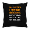 liberal for halloween Throw Pillow