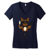 champagne and caviar Women's V-Neck T-Shirt