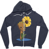 green thumb Zipper Hoodie