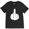 middle finger V-Neck Tee