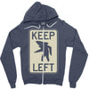 keep left shark Zipper Hoodie