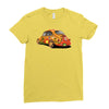 sixties vw beetle, ideal gift or birthday present Ladies Fitted T-Shirt