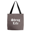 shrug life Tote Bags