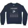 aquarius christmas ugly sweater Crewneck Sweatshirt