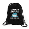 Daddy Shark Doo Doo Doo Drawstring Bags