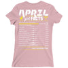 April Girl Facts Aries Ladies Fitted T-Shirt