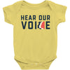 Women's March Hear Our Voice Baby Onesie