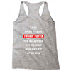 i was going to be a trump voter for halloween but my head wouldn't fit Racerback Tank