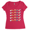 christmas animal Women's Triblend Scoop T-shirt