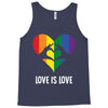 Love Is Love LGBT Rainbow Heart Tank Top