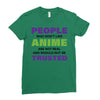 people who don't like anime are not real and should not be trusted Ladies Fitted T-Shirt