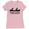 funny t shirt cool t shirt funny shirt geeky tshirt canoe nerd t shirt Ladies Fitted T-Shirt