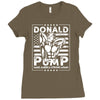 donald pump Ladies Fitted T-Shirt