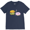 cheeseburger pranks doughnut V-Neck Tee