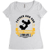 Father and Son Best Friends for Life Women's Triblend Scoop T-shirt