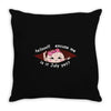 July Peeking Out Asian Baby Girl Throw Pillow