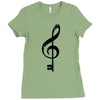 the music is the key Ladies Fitted T-Shirt