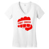fight cancer Women's V-Neck T-Shirt