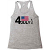 july 4 independence day Racerback Tank