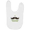 mustache pinch Baby Bibs